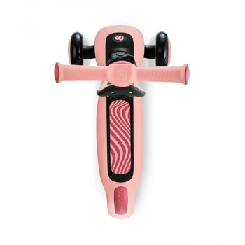 Trotineta pliabila Kinderkraft Halley Rossa Pink cu scaunel, greutate admisa 25 kg