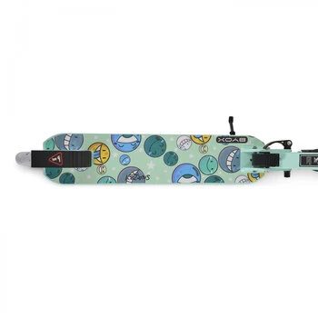 Trotineta pliabila pentru copii de la 8ani,cu cadru din aluminiu,roti ABEC-7 din PU cu lumini LED,inaltime ghidon ajustabila,frana de mana si cric inclus Byox Snazzy Verde