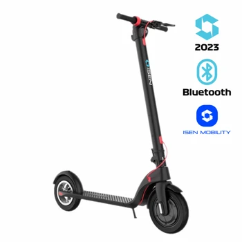 Trotineta electrica pliabila iSEN X7 Pro 2023 Negru, Resigilat, Aplicatie, BT, 10  , motor 350W, autonomie max. 25km, pana la 25km h