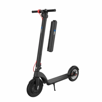 Trotineta electrica pliabila iSEN X8 Negru, 10 inch, motor 350W, autonomie maxima 45km,  viteza pana la 25km h, baterie detasabila