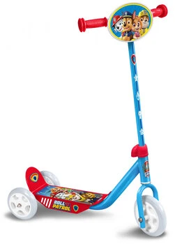 Trotineta pentru copii Stamp, cadru din otel, ghidon reglabil, manere ergonomice, platforma antiderapanta, Paw Patrol