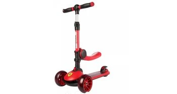 Trotineta pliabila ferrari twist rosie cu scaun
