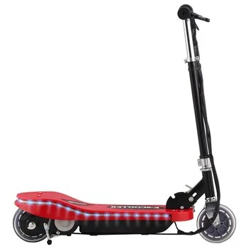 vidaXL Trotinetă electrică cu șa, roșu, 120 W